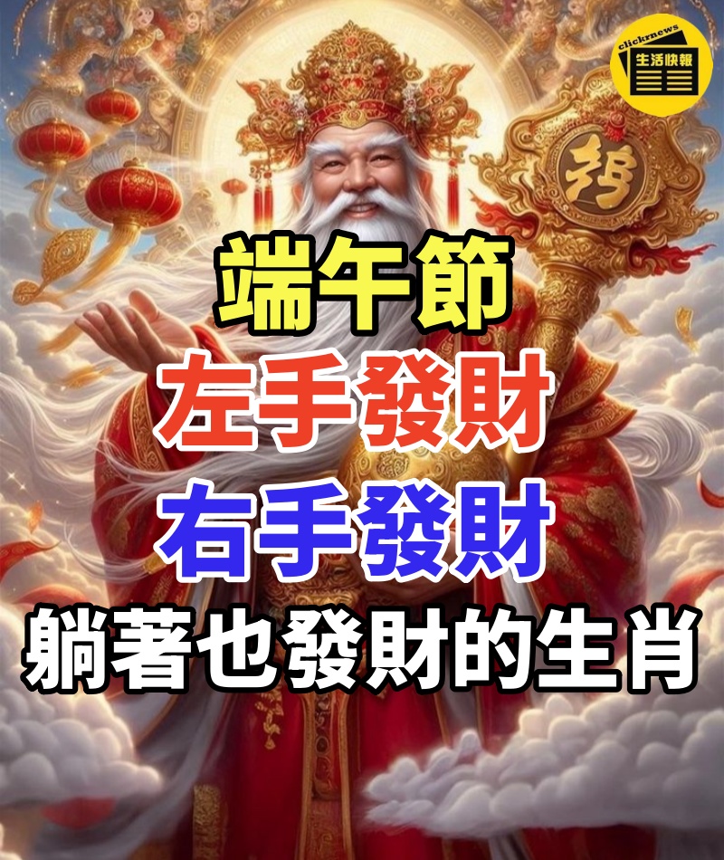端午節:左手發財,右手發財,躺著也發財的生肖