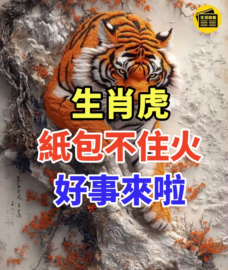 生肖虎:紙包不住火,好事來啦!(下半年)有躲不過的「喜事」!