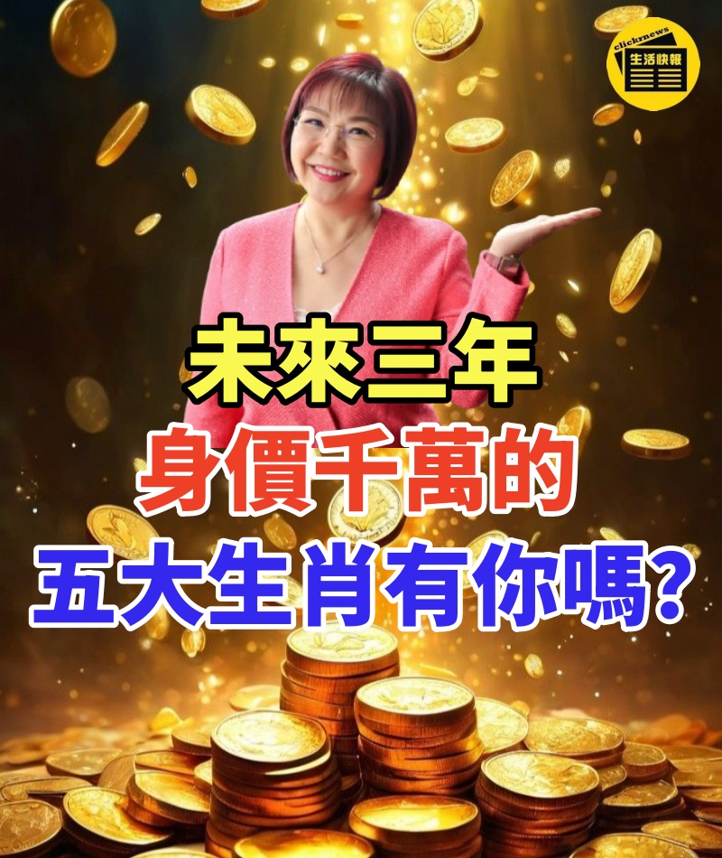 未來三年,身價千萬的五大生肖有你嘛!