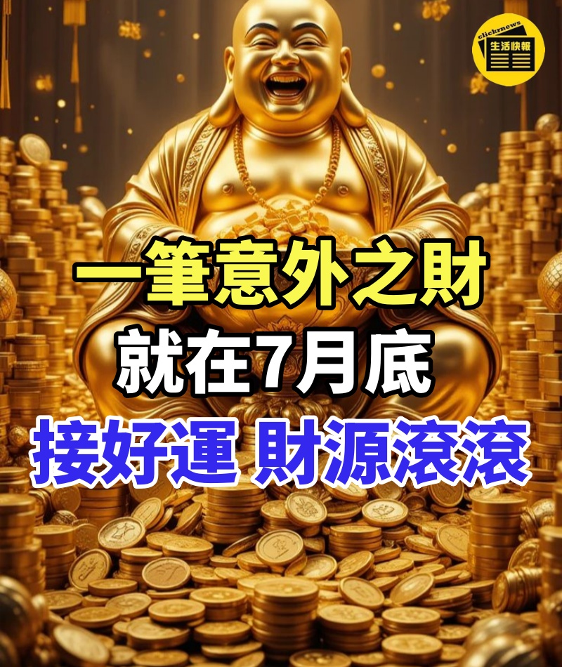 一筆意外之財進口袋!7月底,大財小財統統來的生肖~