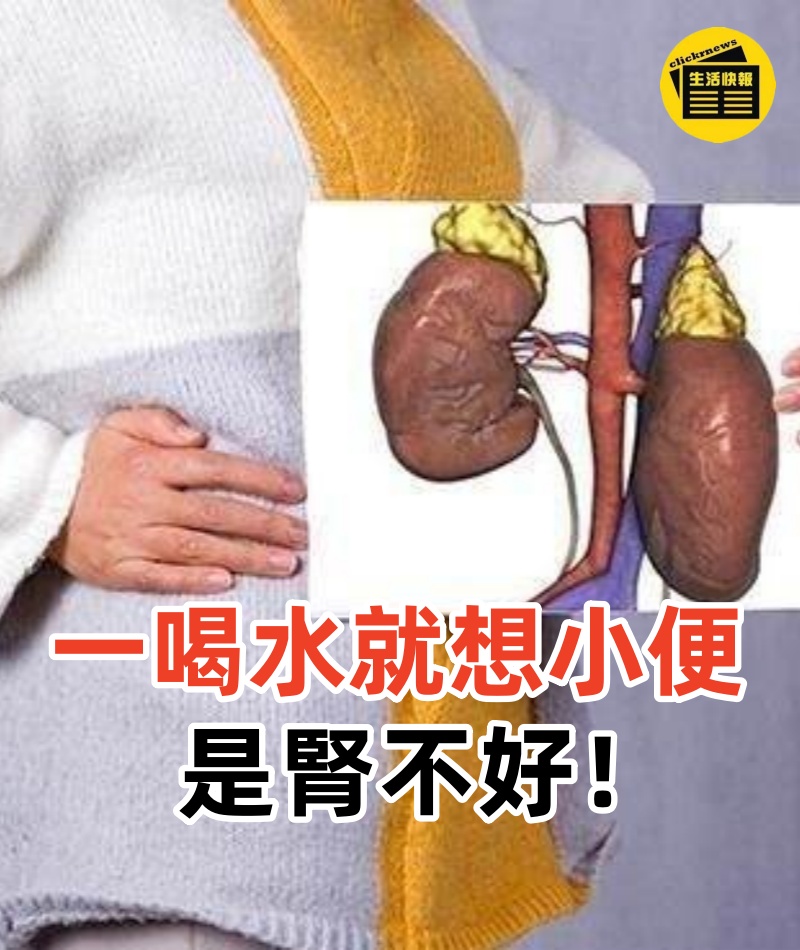 一喝水就想小便，是腎不好！喝水後這個時間排尿，才代表腎臟健康